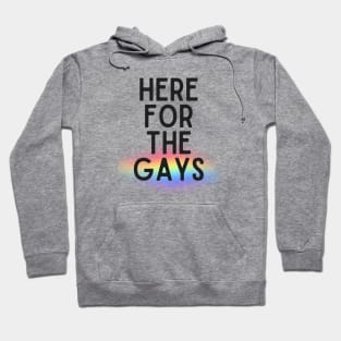 here for the gays Hoodie